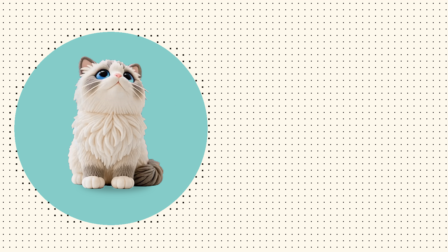 The desktop pet watches the approaching cursor like chasing a yarn ball