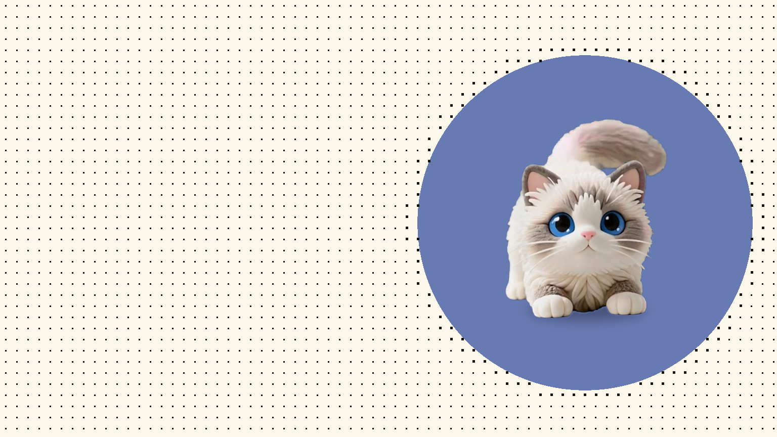 The desktop pet reaches out a paw in a gesture only its owner understands